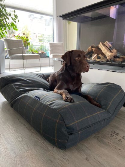 Dog's Companion® Hondenbed Scottish Tweed Green Small