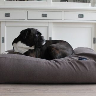 Dog's Companion® Hondenbed taupe meubelstof large