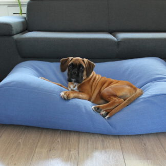 Dog's Companion® Hondenbed manhattan blue linnen Medium