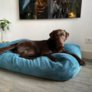Dog's Companion® Hondenbed Petrol giant ribcord