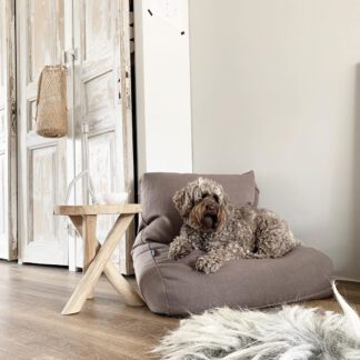 Dog's Companion® Hondenbed walnut linnen superlarge