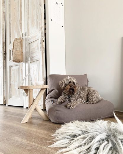 Dog's Companion® Hondenbed walnut linnen superlarge