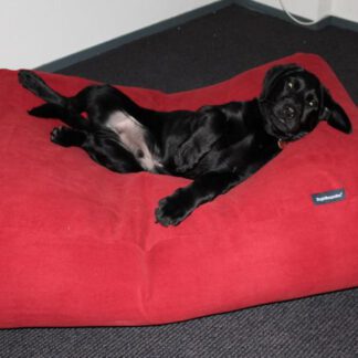 Dog's Companion® Hondenbed extra small steenrood ribcord