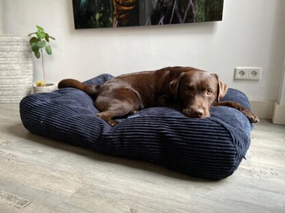 Dog's Companion® Hondenbed Midnight Blue giant ribcord