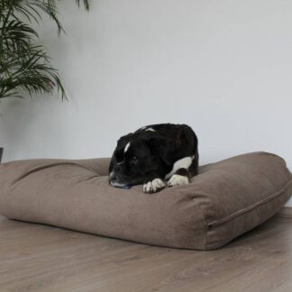 Dog's Companion® Hondenbed lever ribcord extra small