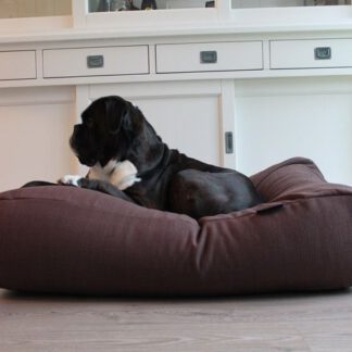 Dog's Companion® Hondenbed chocolade bruin (meubelstof) Extra Small