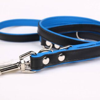 Leren hondenriem 220 cm (verstelbaar, soft/duo)