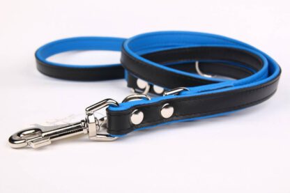 Leren hondenriem 220 cm (verstelbaar, soft/duo)