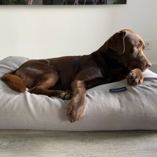 Dog's Companion® Hondenbed Stone grey linnen look