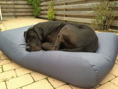 Dog's Companion® Hondenkussen staalgrijs vuilafstotende coating medium