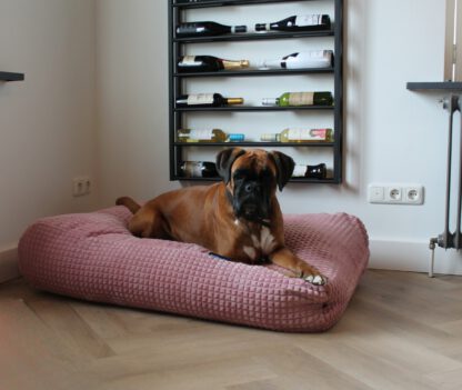 Dog's Companion® Hondenbed little square soft pink small