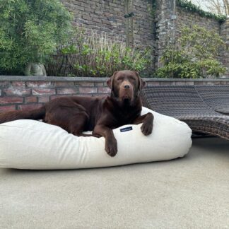 Dog's Companion® Hondenbed off white meubelstof