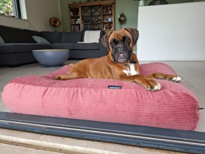 Dog's Companion® Hondenbed oud roze double ribcord large