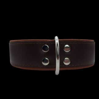 Leren hondenhalsband