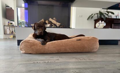 Dog's Companion® Hondenbed camel giant ribcord