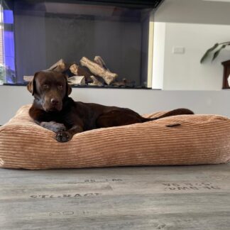 Dog's Companion® Hondenbed camel giant ribcord small