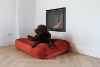 Dog's Companion® Hondenbed brique double ribcord extra small