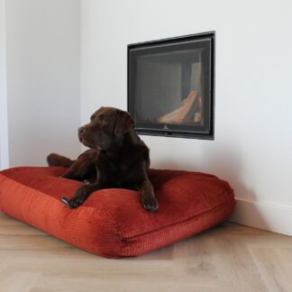 Dog's Companion® Hondenbed brique double ribcord small