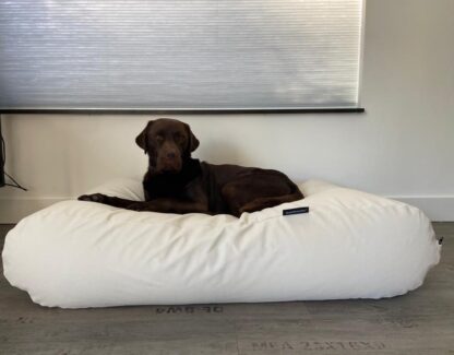 Dog's Companion® Hondenbed ivory leather look medium