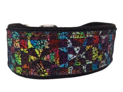 Leren hondenhalsband picasso