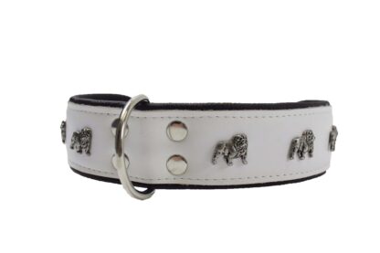 Leren halsband Engelse Bulldog
