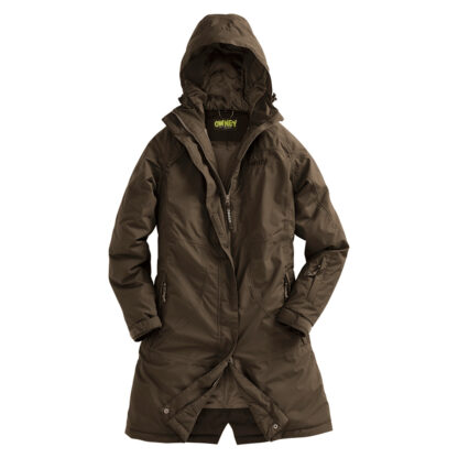 OWNEY Dames Thermo-Longjack Ilu, mokka, Maat: 4XL