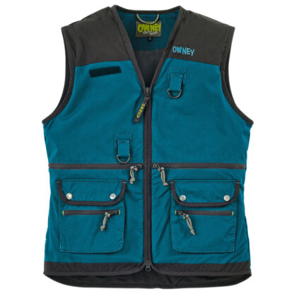 OWNEY Dames bodywarmer Dog Sport, petrol, Maat: XL