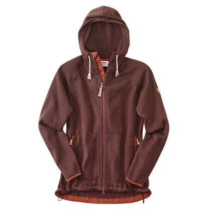 Fjällräven Dames Fleecejack Övik Fleece Hoodie W, rood, Maat: XS