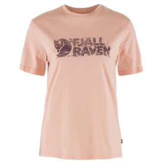 Fjällräven Dames T-shirt Lush Logo T-Shirt W, chalk rose, Maat: M