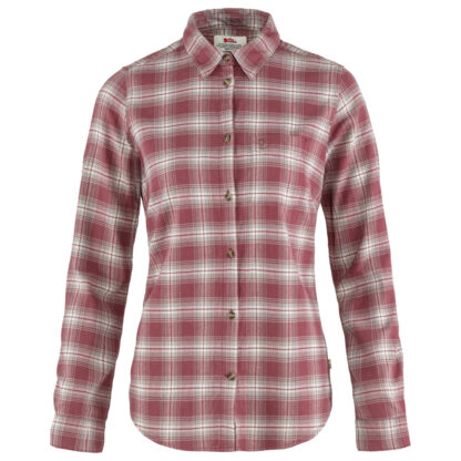 Fjällräven Damesblouse Övik Flannel Shirt W, violet, Maat: S