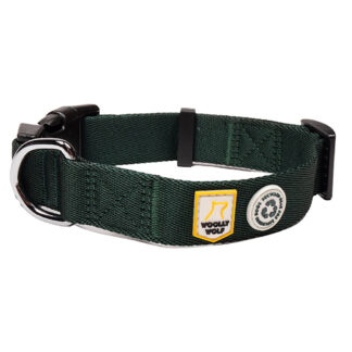 WOOLLY WOLF Hondenhalsband Adventure, groen, Maat: 40-65