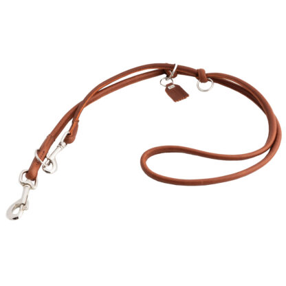 HUNTER Hondenlooplijn Round & Soft München, cognac