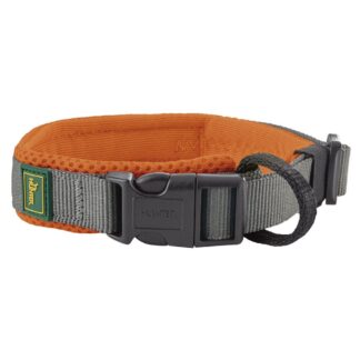 HUNTER Hondenhalsband Maldon, oranje/grijs, Maat: M