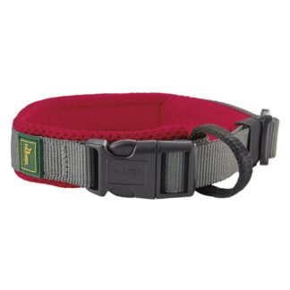 HUNTER Hondenhalsband Maldon, rood/grijs, Maat: L