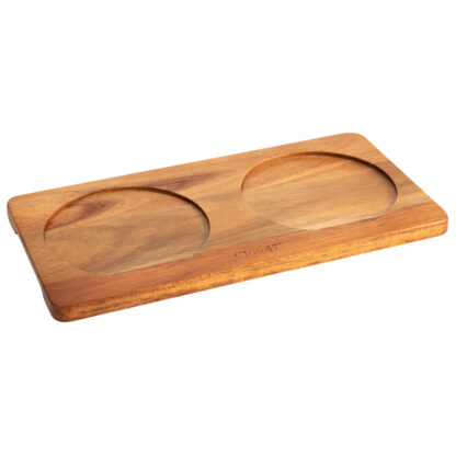Cloud7® Voerbak-onderlegger Wooden Dog Station, bruin, Maat: S