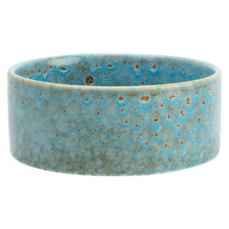 TRIXIE Hondenvoerbak Steengoed, blauw, Maat: 0,4 l/Ø13 cm