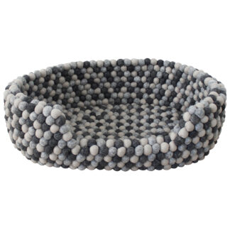 WOOLDOT Hondenbed Pet Basket, grijs-creme, Maat: S
