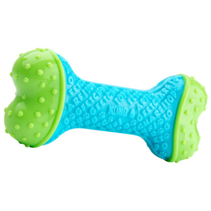 KONG Werpspeelgoed Core Strength Bone, groen-blauw