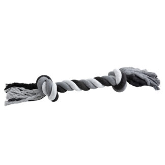 Hondenspeeltje Floss Boss Dental Rope extra heavy, zwart-grijs