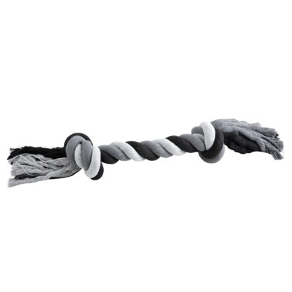 Hondenspeeltje Floss Boss Dental Rope extra heavy, zwart-grijs