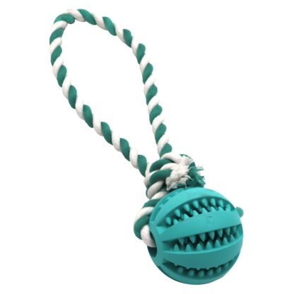 TRIXIE Slingerbal Denta Clean, blauw-wit
