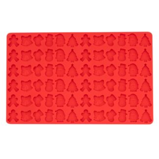 Hondenkoekjes-bakmat X-Mas, rood