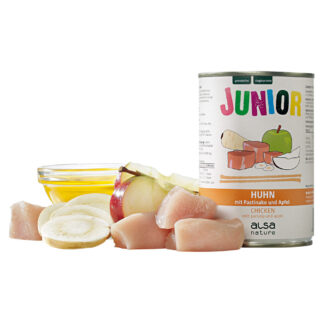 alsa-nature Puppy en Junior Kip met pastinaak & appel, 400 g, Aantal: 6 x 400 g
