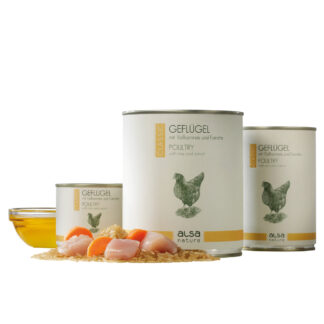 alsa-nature Gevogelte met volkorenrijst en wortel, 400 g, Aantal: 6 x 400 g