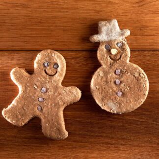 alsa-nature Kerstkoeken Sneeuwpop & Peperkoekman, 1 x 2 stuks