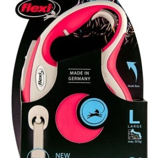 Flexi Flexi hondenriem | Rollijn 8 meter | Rood | Voor honden tot 50 kg