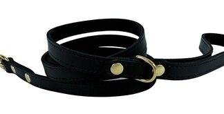 Sazzz hondenriem passion classic leer zwart