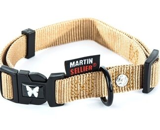 Martin Martin halsband verstelbaar nylon beige