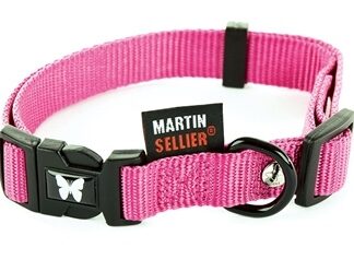 Martin Martin halsband verstelbaar nylon roze