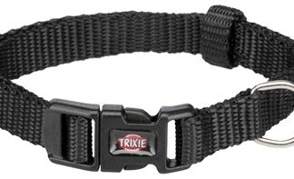 Trixie Trixie Halsband Hond Premium Zwart | Traploos verstelbaar | Kliksluiting | Trixie